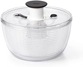 OXO Good Grips Salad Spinner | Lettuce Spinner | Fruit Washer | Fruit Washing Bowl with Strainer | Vegetable Cleaner | Salad Cleaner | Lettuce Washer | 6.22 Quart Capacity|B00004OCKR