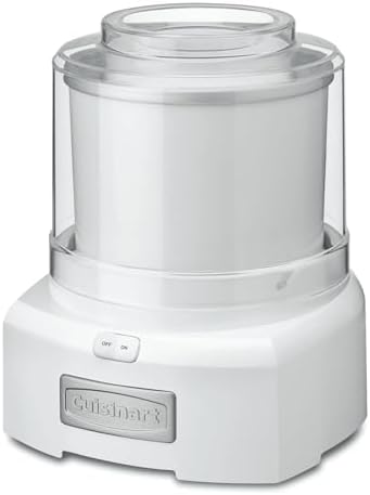 Cuisinart Ice Cream Maker Machine, Ready in 20, 1.5 qt Freezer Bowl | Ice cream maker, frozen yogurt machine & sorbet maker, includes double-insulated freezer bowl & easy-lock lid, ICE-21P1ES|B003KYSLMW