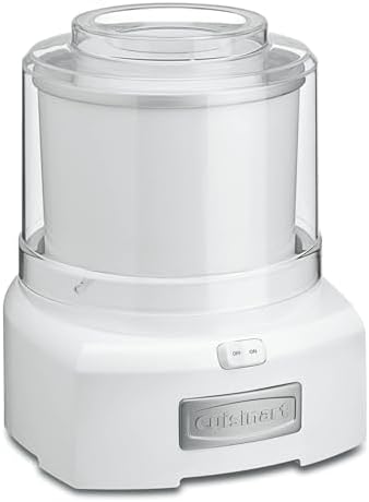 Cuisinart Ice Cream Maker Machine, Ready in 20, 1.5 qt Freezer Bowl | Ice cream maker, frozen yogurt machine & sorbet maker, includes double-insulated freezer bowl & easy-lock lid, ICE-21P1ES|B003KYSLMW