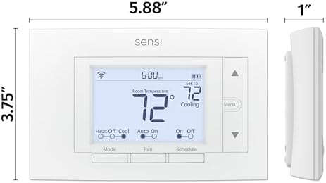 Sensi Smart Thermostat, Wi-Fi, DIY, Alexa, Energy Star Certified, ST55|B01NB1OB0I