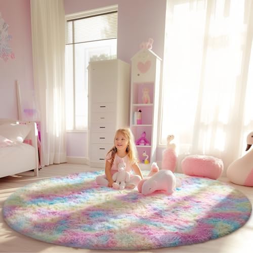 Ophanie Area Rugs for Living Room Bedroom, Washable Non-Slip Fluffy Soft Grey Shag Carpet, Indoor Floor Gray 4x6 Fuzzy Shaggy Living Room Plush Rug for Kids Home Dorm Decor Aesthetic|B0852WLH7M