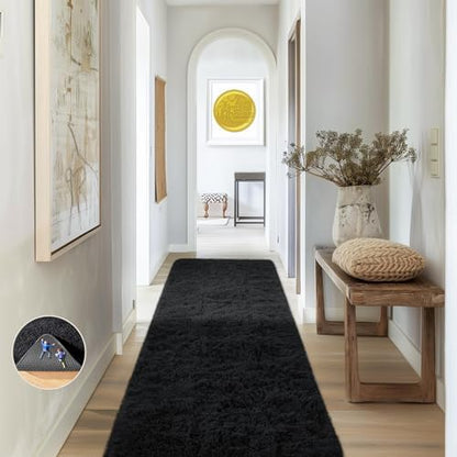 Ophanie Area Rugs for Living Room Bedroom, Washable Non-Slip Fluffy Soft Grey Shag Carpet, Indoor Floor Gray 4x6 Fuzzy Shaggy Living Room Plush Rug for Kids Home Dorm Decor Aesthetic|B0852WLH7M