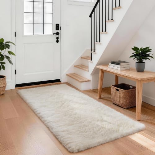 Ophanie Area Rugs for Living Room Bedroom, Washable Non-Slip Fluffy Soft Grey Shag Carpet, Indoor Floor Gray 4x6 Fuzzy Shaggy Living Room Plush Rug for Kids Home Dorm Decor Aesthetic|B0852WLH7M