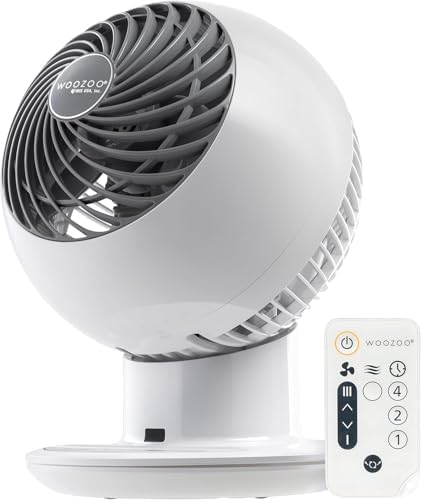 IRIS USA WOOZOO Air Circulator Fan with Remote, 8 Speeds, DC Motor, Black | 82ft Max Air Distance, 65° Tilt, Multi-Directional Oscillation, Ultra Quiet Desk Fan for Bedroom, Office, Dorm|B0DLJ2MDVX