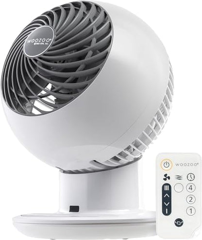 IRIS USA WOOZOO Air Circulator Fan with Remote, 8 Speeds, DC Motor, Black | 82ft Max Air Distance, 65° Tilt, Multi-Directional Oscillation, Ultra Quiet Desk Fan for Bedroom, Office, Dorm|B0DLJ2MDVX