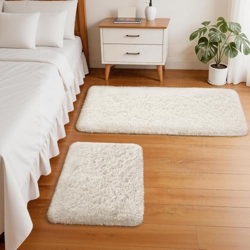 Ophanie Area Rugs for Living Room Bedroom, Washable Non-Slip Fluffy Soft Grey Shag Carpet, Indoor Floor Gray 4x6 Fuzzy Shaggy Living Room Plush Rug for Kids Home Dorm Decor Aesthetic|B0852WLH7M