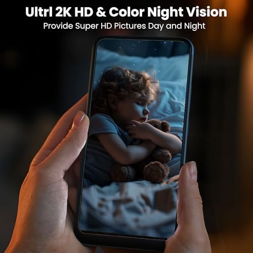 2026 Upgraded 2K Security Cameras Wireless Outdoor, Free Cloud Storage, 1-6 Months Battery Life, Waterproof, 2-Way Talk, AI Motion Detection Spotlight Siren Alarm Cameras for Home Security|B0DXDVNM8P