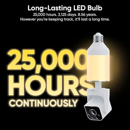 WYZE Bulb Cam - 2K HD Smart Light Bulb Security Camera with Color Night Vision, 800-Lumen Dimmable LED, 160° Wide View, Motion Detection & Siren, E26 Socket, Alexa/Google/IFTTT|B0DPKWGZ1D