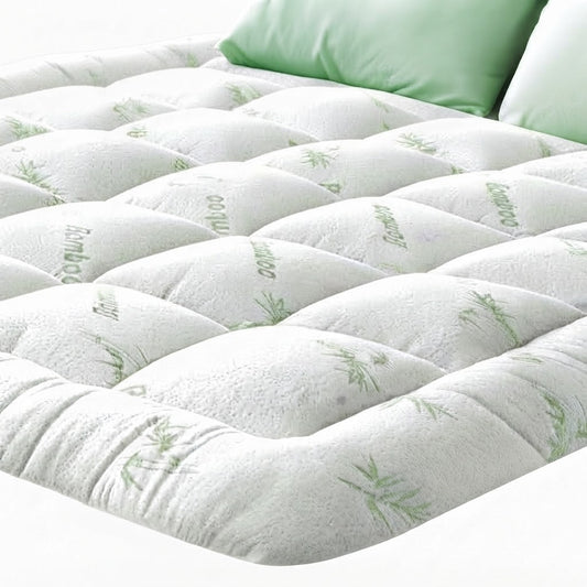 Niagara Sleep Solution Cooling Bamboo Mattress Topper - Queen (Green)