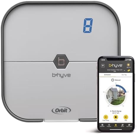 Orbit 57915 B-hyve 4-Zone Indoor Smart Sprinkler Controller|B07DJ2QTW9