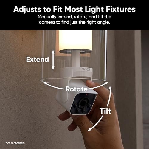 WYZE Bulb Cam - 2K HD Smart Light Bulb Security Camera with Color Night Vision, 800-Lumen Dimmable LED, 160° Wide View, Motion Detection & Siren, E26 Socket, Alexa/Google/IFTTT|B0DPKWGZ1D