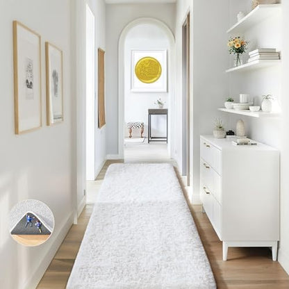 Ophanie Area Rugs for Living Room Bedroom, Washable Non-Slip Fluffy Soft Grey Shag Carpet, Indoor Floor Gray 4x6 Fuzzy Shaggy Living Room Plush Rug for Kids Home Dorm Decor Aesthetic|B0852WLH7M