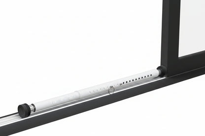 BeBecome Sliding Door Security Bar，17-50 inch Adjustable Patio Door Security bar with Rubber Tips Apartment Bedroom Bottom of Door Heavy Duty Interior White|B0CJ2XMLJ8