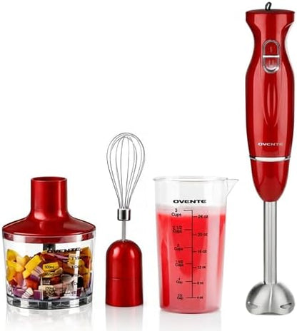OVENTE Electric Corded Hand Blender, 300W with 2 Mixing Speeds Black HS560B | Handheld Immersion Stick Mixer with Stainless Steel Blades for Smoothies, Purees & Baby Food|B076MJSRRC