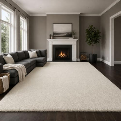 Ophanie Area Rugs for Living Room Bedroom, Washable Non-Slip Fluffy Soft Grey Shag Carpet, Indoor Floor Gray 4x6 Fuzzy Shaggy Living Room Plush Rug for Kids Home Dorm Decor Aesthetic|B0852WLH7M