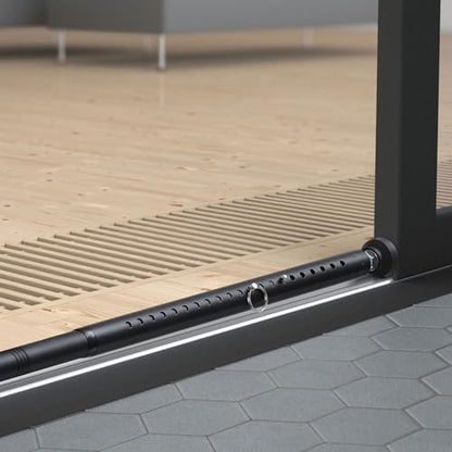 BeBecome Sliding Door Security Bar，17-50 inch Adjustable Patio Door Security bar with Rubber Tips Apartment Bedroom Bottom of Door Heavy Duty Interior White|B0CJ2XMLJ8