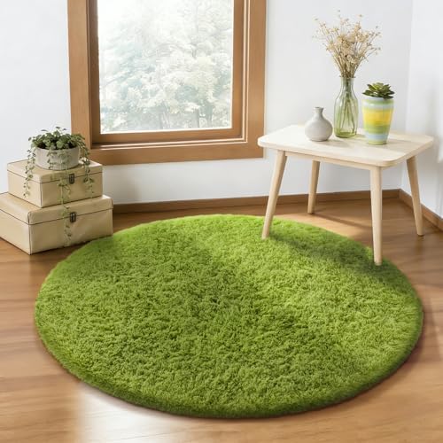 Ophanie Area Rugs for Living Room Bedroom, Washable Non-Slip Fluffy Soft Grey Shag Carpet, Indoor Floor Gray 4x6 Fuzzy Shaggy Living Room Plush Rug for Kids Home Dorm Decor Aesthetic|B0852WLH7M