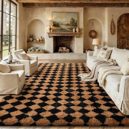 Ophanie Area Rugs for Living Room Bedroom, Washable Non-Slip Fluffy Soft Grey Shag Carpet, Indoor Floor Gray 4x6 Fuzzy Shaggy Living Room Plush Rug for Kids Home Dorm Decor Aesthetic|B0852WLH7M
