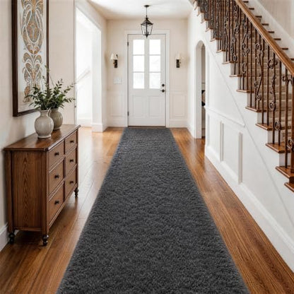 Ophanie Area Rugs for Living Room Bedroom, Washable Non-Slip Fluffy Soft Grey Shag Carpet, Indoor Floor Gray 4x6 Fuzzy Shaggy Living Room Plush Rug for Kids Home Dorm Decor Aesthetic|B0852WLH7M