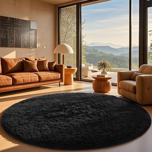 Ophanie Area Rugs for Living Room Bedroom, Washable Non-Slip Fluffy Soft Grey Shag Carpet, Indoor Floor Gray 4x6 Fuzzy Shaggy Living Room Plush Rug for Kids Home Dorm Decor Aesthetic|B0852WLH7M