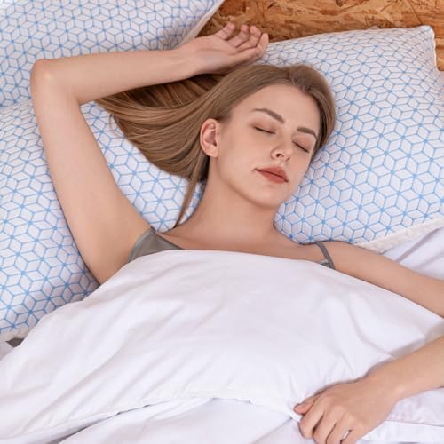 Love Attitude Pillows Queen Size Set of 2, Shredded Memory Foam Pillows | Firm and Cooling Queen Pillows 2 pack, Firmness Adjustable for Side Back Stomach Sleepers|B0C5D7XMTW