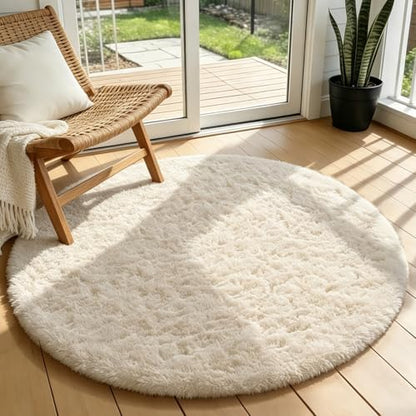 Ophanie Area Rugs for Living Room Bedroom, Washable Non-Slip Fluffy Soft Grey Shag Carpet, Indoor Floor Gray 4x6 Fuzzy Shaggy Living Room Plush Rug for Kids Home Dorm Decor Aesthetic|B0852WLH7M