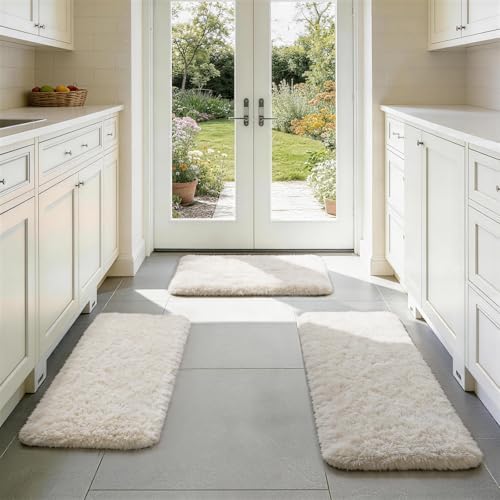 Ophanie Area Rugs for Living Room Bedroom, Washable Non-Slip Fluffy Soft Grey Shag Carpet, Indoor Floor Gray 4x6 Fuzzy Shaggy Living Room Plush Rug for Kids Home Dorm Decor Aesthetic|B0852WLH7M