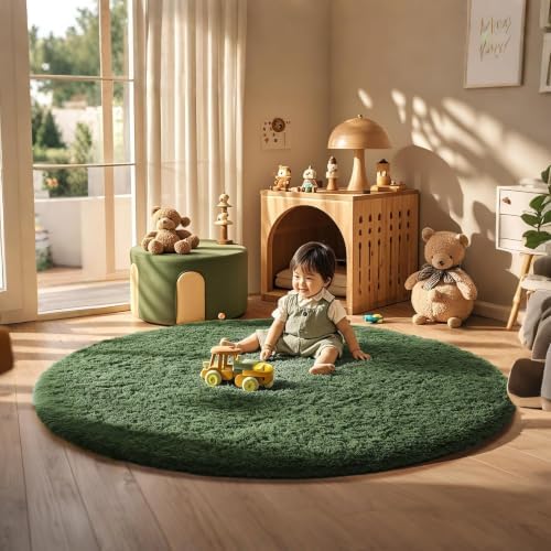 Ophanie Area Rugs for Living Room Bedroom, Washable Non-Slip Fluffy Soft Grey Shag Carpet, Indoor Floor Gray 4x6 Fuzzy Shaggy Living Room Plush Rug for Kids Home Dorm Decor Aesthetic|B0852WLH7M