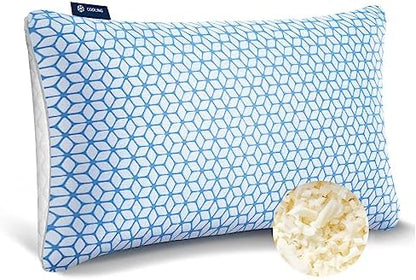 Love Attitude Pillows Queen Size Set of 2, Shredded Memory Foam Pillows | Firm and Cooling Queen Pillows 2 pack, Firmness Adjustable for Side Back Stomach Sleepers|B0C5D7XMTW