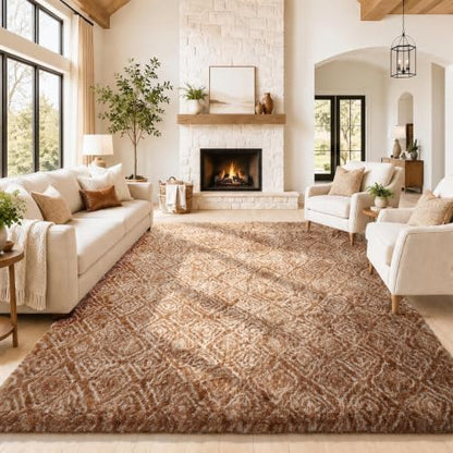 Ophanie Area Rugs for Living Room Bedroom, Washable Non-Slip Fluffy Soft Grey Shag Carpet, Indoor Floor Gray 4x6 Fuzzy Shaggy Living Room Plush Rug for Kids Home Dorm Decor Aesthetic|B0852WLH7M