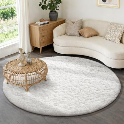 Ophanie Area Rugs for Living Room Bedroom, Washable Non-Slip Fluffy Soft Grey Shag Carpet, Indoor Floor Gray 4x6 Fuzzy Shaggy Living Room Plush Rug for Kids Home Dorm Decor Aesthetic|B0852WLH7M