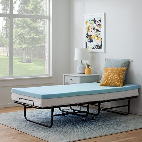 Linenspa Memory Foam Mattress Topper, Twin XL Size - 2 Inch Gel Infused Memory Foam - Plush Feel - Cooling and Pressure Relieving - CertiPUR Certified - Dorm Room Essentials|B01MTO43LV