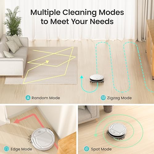 Lefant Robot Vacuum Cleaner, Strong Suction, 120 Mins Runtime, Slim, Low Noise, Automatic Self-Charging, Wi-Fi/App/Alexa Control, Ideal for Pet Hair Hard Floor and Daily Cleaning, M210|B08R9LK9K3