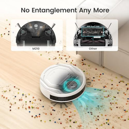 Lefant Robot Vacuum Cleaner, Strong Suction, 120 Mins Runtime, Slim, Low Noise, Automatic Self-Charging, Wi-Fi/App/Alexa Control, Ideal for Pet Hair Hard Floor and Daily Cleaning, M210|B08R9LK9K3