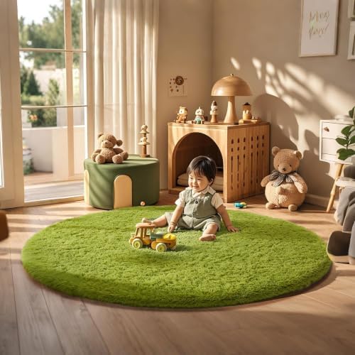 Ophanie Area Rugs for Living Room Bedroom, Washable Non-Slip Fluffy Soft Grey Shag Carpet, Indoor Floor Gray 4x6 Fuzzy Shaggy Living Room Plush Rug for Kids Home Dorm Decor Aesthetic|B0852WLH7M
