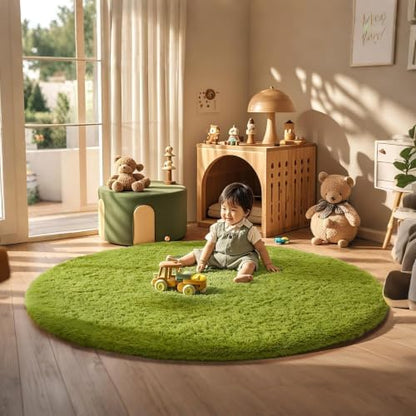 Ophanie Area Rugs for Living Room Bedroom, Washable Non-Slip Fluffy Soft Grey Shag Carpet, Indoor Floor Gray 4x6 Fuzzy Shaggy Living Room Plush Rug for Kids Home Dorm Decor Aesthetic|B0852WLH7M