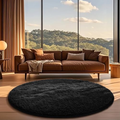 Ophanie Area Rugs for Living Room Bedroom, Washable Non-Slip Fluffy Soft Grey Shag Carpet, Indoor Floor Gray 4x6 Fuzzy Shaggy Living Room Plush Rug for Kids Home Dorm Decor Aesthetic|B0852WLH7M