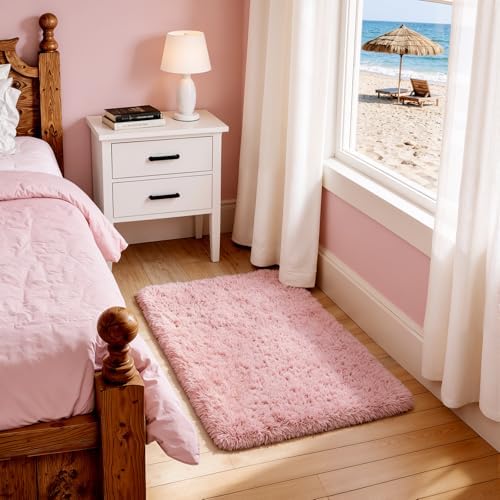 Ophanie Area Rugs for Living Room Bedroom, Washable Non-Slip Fluffy Soft Grey Shag Carpet, Indoor Floor Gray 4x6 Fuzzy Shaggy Living Room Plush Rug for Kids Home Dorm Decor Aesthetic|B0852WLH7M