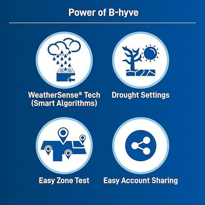Orbit 57915 B-hyve 4-Zone Indoor Smart Sprinkler Controller|B07DJ2QTW9