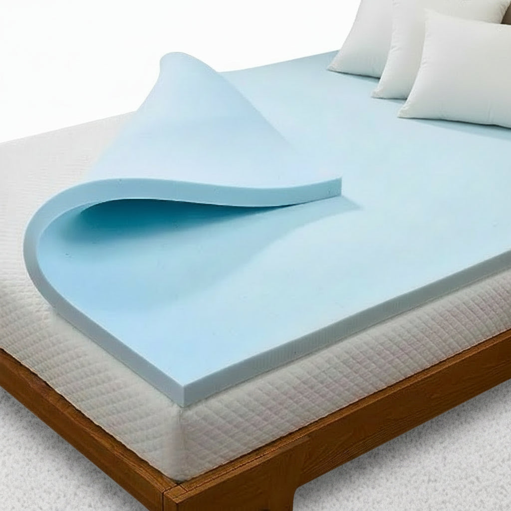 Linenspa Memory Foam Mattress Topper, Twin XL Size - 2 Inch Gel Infused Memory Foam - Plush Feel - Cooling and Pressure Relieving - CertiPUR Certified - Dorm Room Essentials|B01MTO43LV