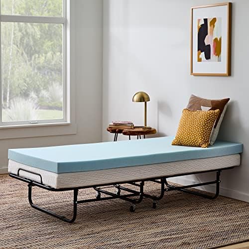 Linenspa Memory Foam Mattress Topper, Twin XL Size - 2 Inch Gel Infused Memory Foam - Plush Feel - Cooling and Pressure Relieving - CertiPUR Certified - Dorm Room Essentials|B01MTO43LV