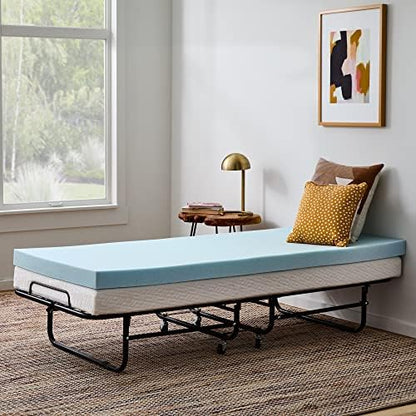 Linenspa Memory Foam Mattress Topper, Twin XL Size - 2 Inch Gel Infused Memory Foam - Plush Feel - Cooling and Pressure Relieving - CertiPUR Certified - Dorm Room Essentials|B01MTO43LV