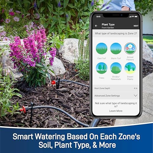 Orbit 57915 B-hyve 4-Zone Indoor Smart Sprinkler Controller|B07DJ2QTW9