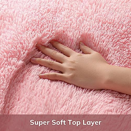 Ophanie Area Rugs for Living Room Bedroom, Washable Non-Slip Fluffy Soft Grey Shag Carpet, Indoor Floor Gray 4x6 Fuzzy Shaggy Living Room Plush Rug for Kids Home Dorm Decor Aesthetic|B0852WLH7M
