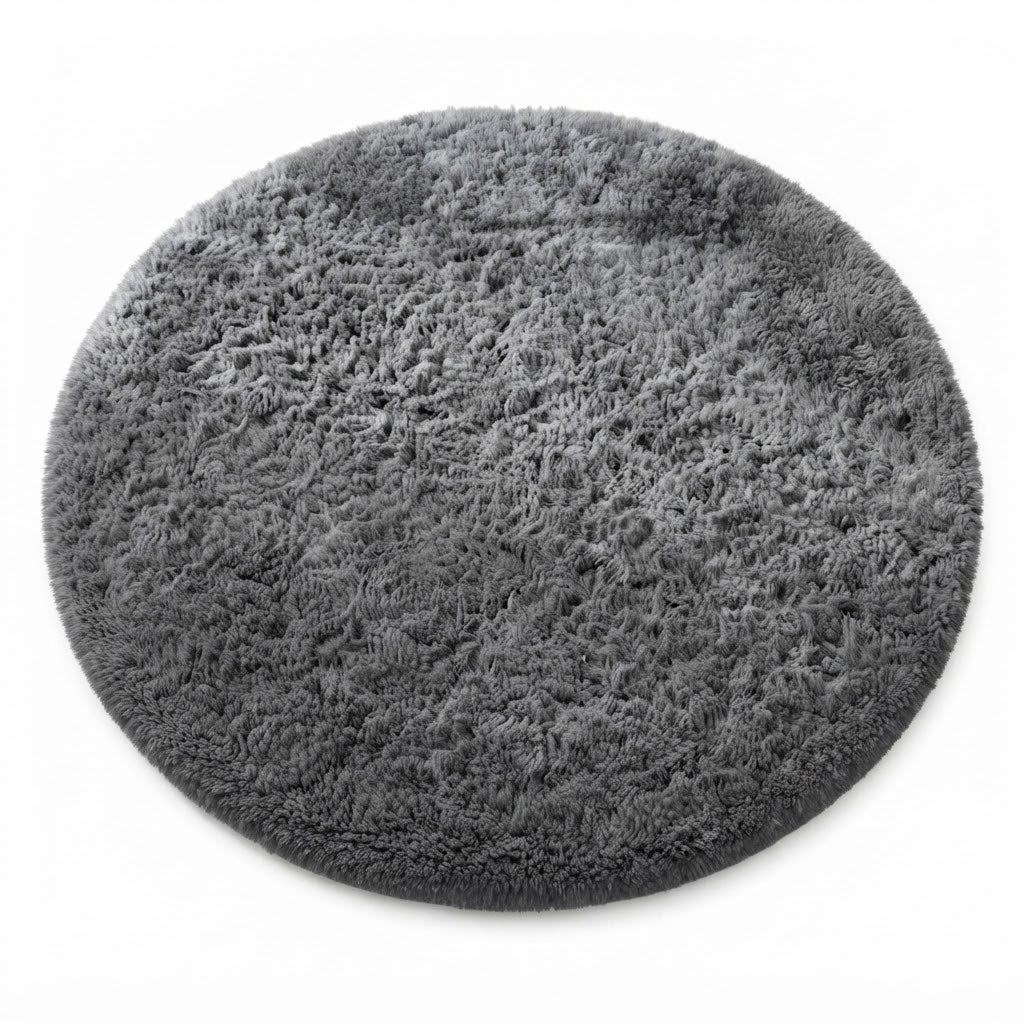Ophanie Washable Fluffy Shag Area Rug 4x6 - Grey